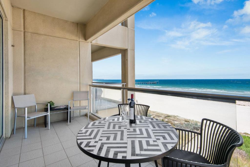 Glenelg Apartment | Belle Escapes - Beachfront Balcony Glenelg