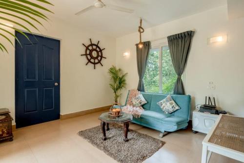 Calangute Apartment | Chic 1BHK Hideaway Balcony Bliss 10 Min Baga
