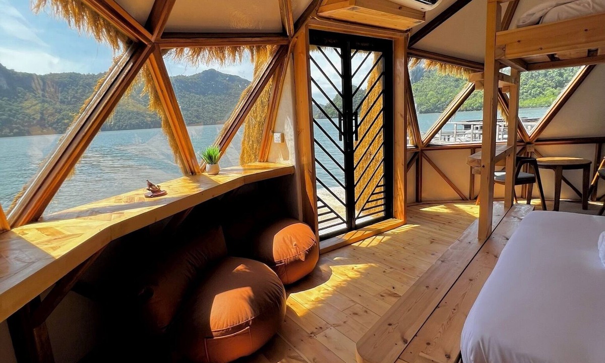 Air Hangat Boat Rental | Coconest TWO: Floating Geodesic Dome Waterstay on a UNESCO Site