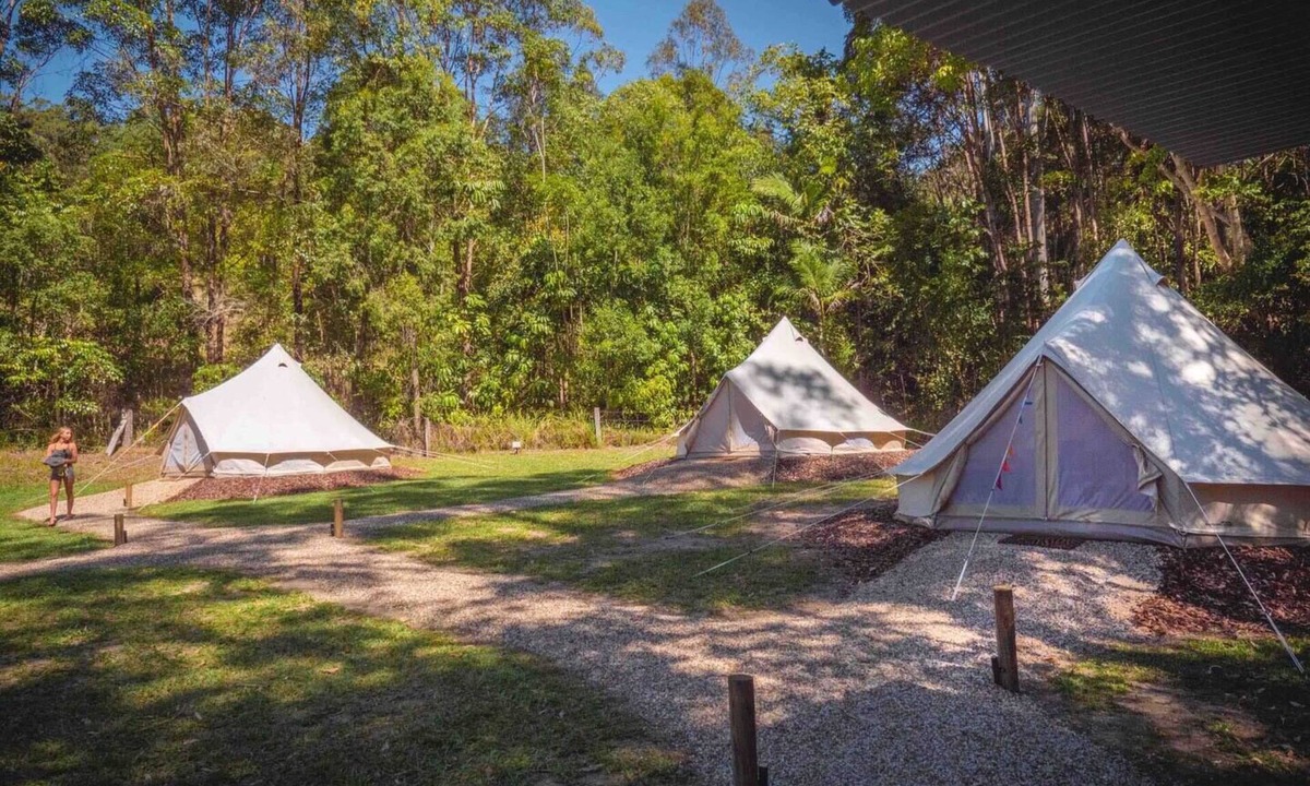 Verrierdale Cabin | Gaia Glamping Tent: Eco Stay w/Private Bathroom & Nature Views Near Noosa
