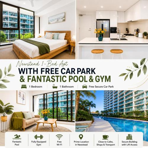 Newstead Apartment | Modern 1-bdr Apt w/free car park&fantastic pool