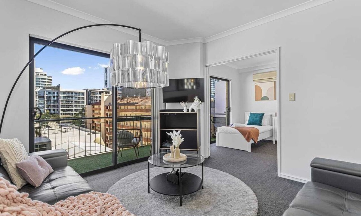 East Perth Apartment | Modern Urban Escape: 2BR with South-Facing Balcony
