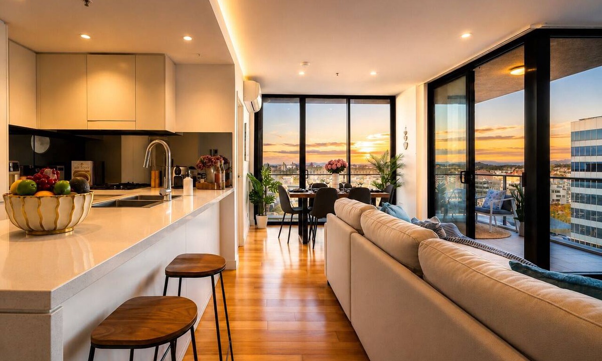 Wollongong CBD Apartment | Ocean Views | Walk to Beach, Dining & Stadiu