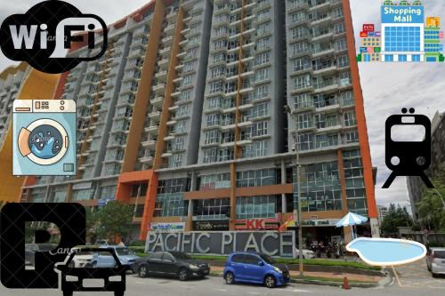 Ara Damansara Apartment | Pacific Place Ara Damansara LRT Pool Parking Kitchen By Kenangan Homes
