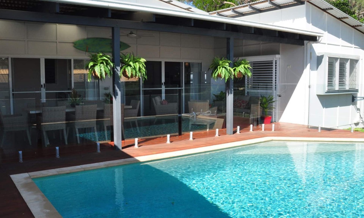 Rainbow Beach House | Perfect location! Perfect family home with a pool & air conditioning.