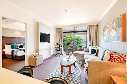 Darwin City Centre Apartment | Poolside Resort Living on Esplanade with Balcony