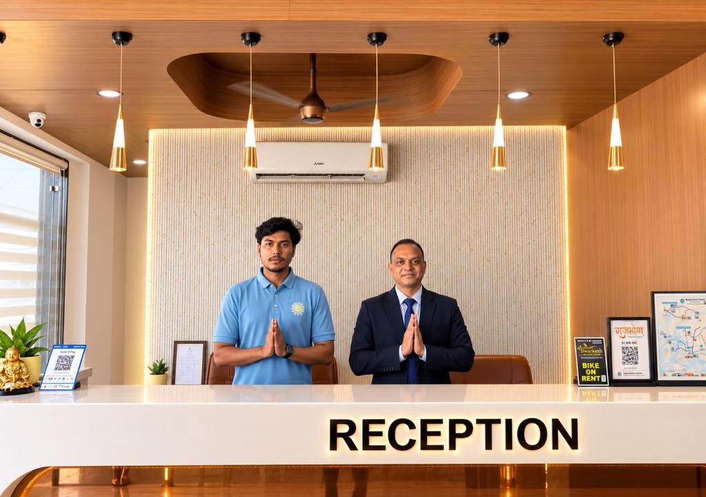 Dwarka Hotel | White Panda hotels Shree Radhe