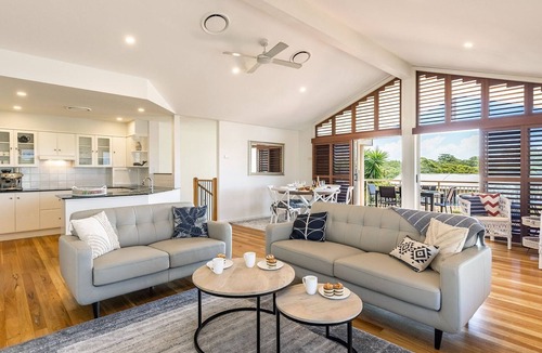 Corlette House | 74A Sergeant Baker Drive - comfortable duplex with beautiful distant water views