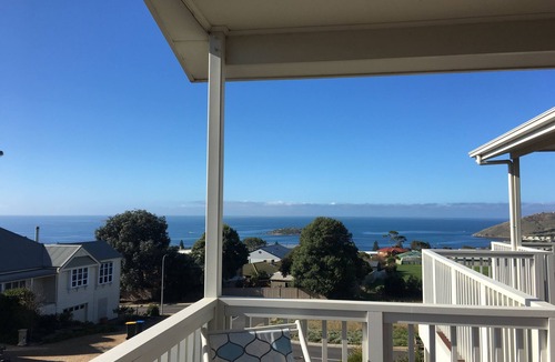 Encounter Bay House | Beautiful deck with stunning ocean views