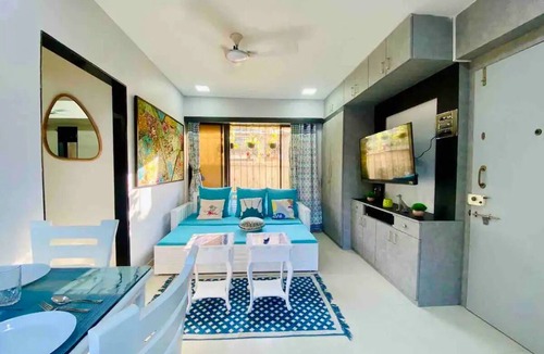 Ranwar Apartment | Charming 3 Bed 2 Bath in Bandra West with Balconyn