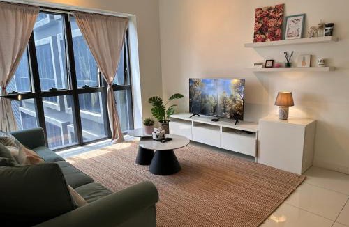 Petaling Jaya Apartment | Charming Rustic Retreat with Cozy Interior and Sky Pool View