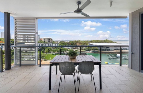 Darwin City Centre Apartment | Charming Waterfront Lagoon Views + Restaurants