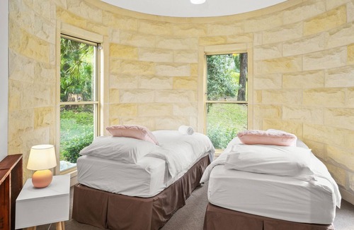 Central Coast House | Coastal Castle with Piano, Movie Room and Library