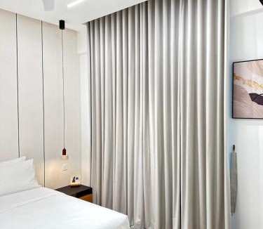 Likas Apartment | Deluxe 1BR Seaview and Mountain View with balcony