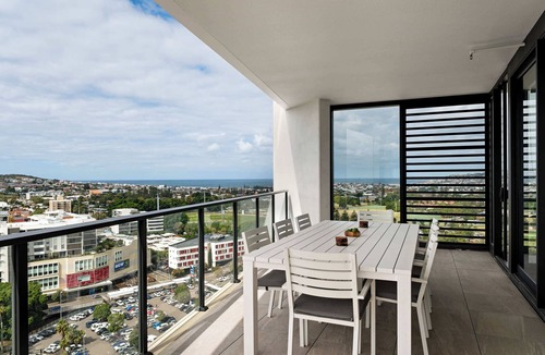 Newcastle West Apartment | Elevated 3BR Stay - Views, Amenities, Parking