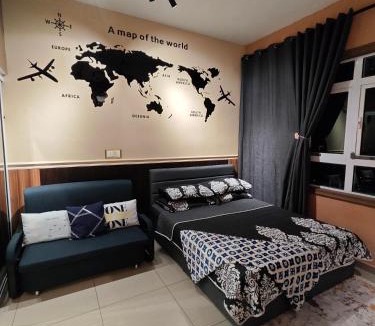 Nilai Apartment | HI Studio Mesahill Premier - KLIA - Bathtub - WIFI & NETFLIX