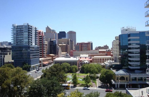 Adelaide Central Business District Apartment | Luxury Overlooking Hindmarsh Sq with Pool & Gym