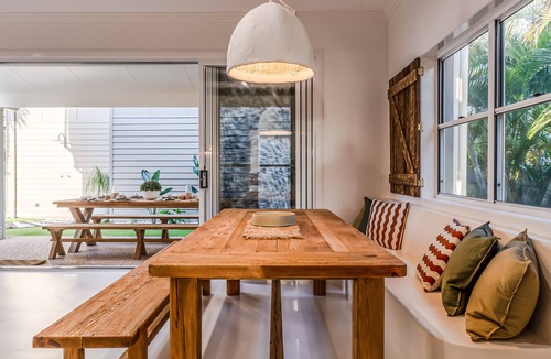 Marcoola House | Mediterranean Style Beachside Abode. Heated Pool in Winter