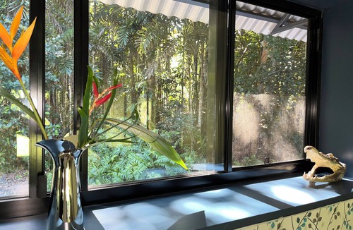 Thornton Beach House | New, air conditioned, beach, rainforest,cassowary, goanna ,beach cafe, king bed