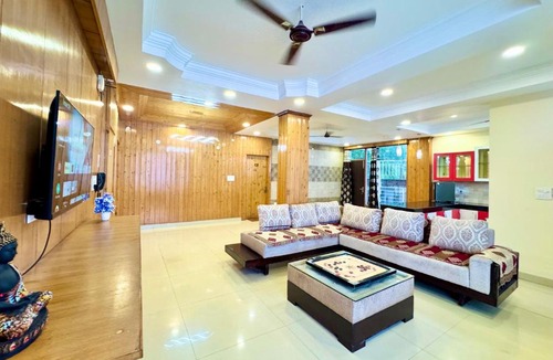Kuthar Apartment | Red and Blue Apartments by grotto peace