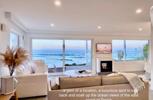 Falmouth Cabin | Saltwater - Absolute Oceanfront, Fire Pits, some Villas with Hot Tubs and Sauna