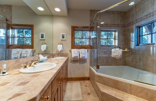 Elk Run House | Spacious Decks with Private Hot Tub Near Nordic Center and Golf Course!