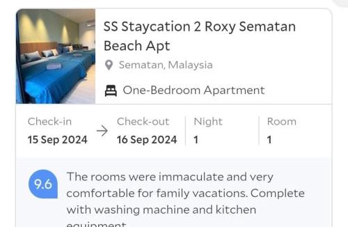 Sematan Apartment | SS Staycation 2 Roxy Sematan Beach Apt