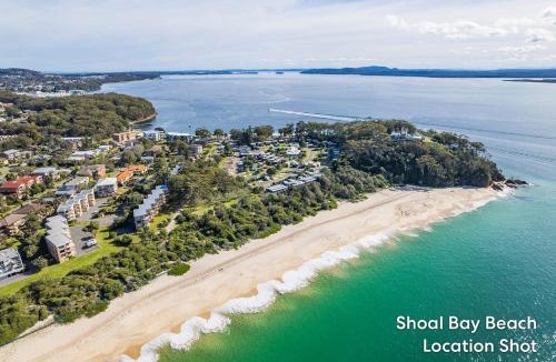 Nelson Bay Apartment | The Helm 8 hear the waves from Shoal Bay Beach