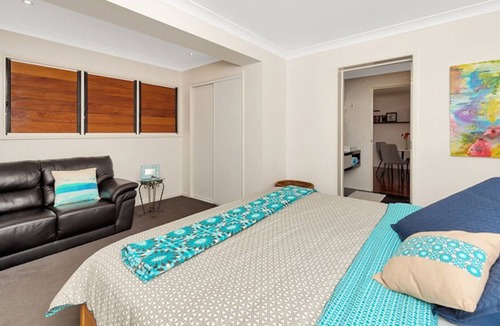 Paradise Point Apartment | Tranquility in Paradise, private suite overlooking sparkling swimming pool