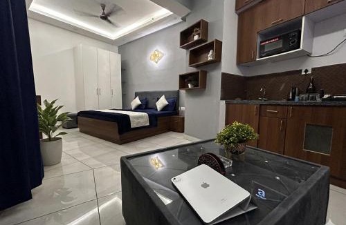 Noida Apartment | Velvet Wines Studio -Blue Smoke