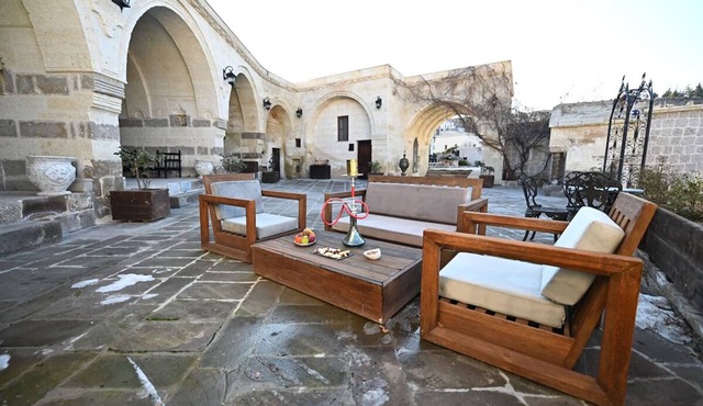 2 Cave Suites Overlooking Seraphim’s Lush, Peaceful Garden, Pool and Dining! in Nevşehir