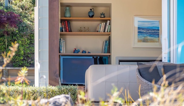 A stunning architecturally designed home in a quiet and sunny location in Ruby Bay