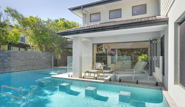 Absolute beachfront property. Walk out the back gate straight to the beach. in Noosa
