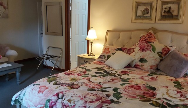Beautiful room, a comfy king bed, includes a delicious continental breakfast.