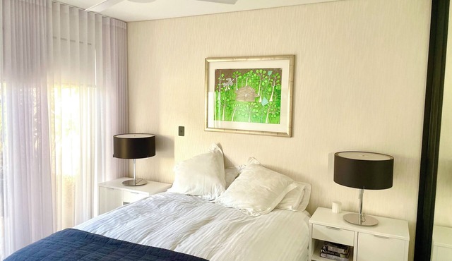 Centrally located fully self-contained private apartment.
