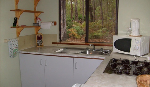 Chalet 3, set in beautiful bush on Timberline Trail