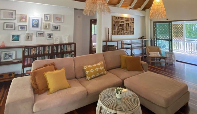 Coconut Cottage Bush retreat with coastal vibe.