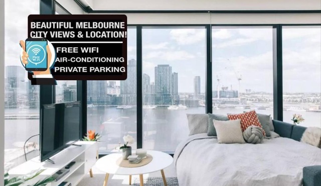 Docklands 2BR Apartment with Parking