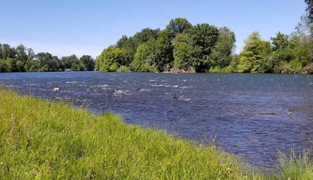 HISTORIC RUSHING WATER LODGE on the rogue river was built in 1910 in Eagle Point