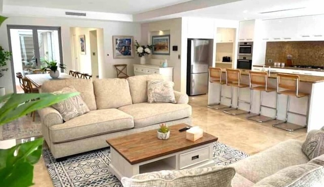 Luxury canal front house with private mooring.
