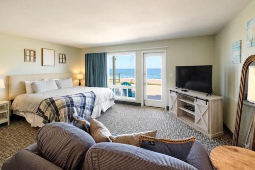 Oceanfront Studio King Bed Full Kitchen-Downtown in Lincoln City