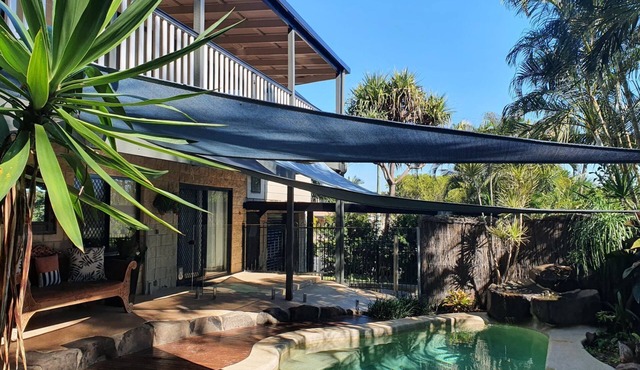 Perfect large 2 storey level home for 2 families with a pool.
