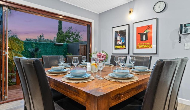 Private, modern and warm family home