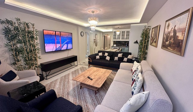 Spacious 3-bedroom apartment with AC, WiFi in fabulous Istanbul in Istanbul