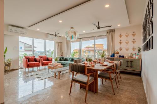 Staymaster Flabris - 4BHK Luxury Ocean View Penthouse Apartment in Miramar, Panjim in Panaji