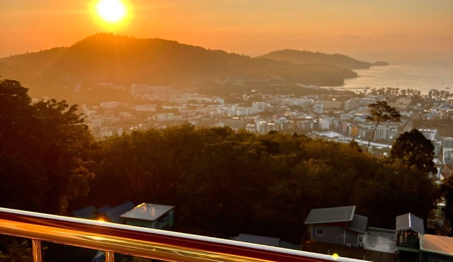 Sunset Ocean View 3-king bed Villa Directly Above Patong in Phuket