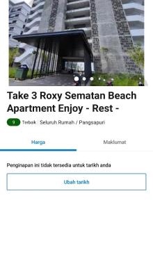 Take 3 Roxy Sematan Beach Apartment