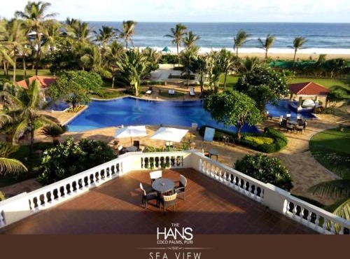 The Hans Coco Palm Beachfront Resort in Puri