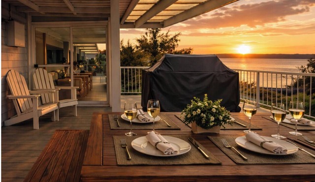 Waterfront Escape with Sunset Views & Kayaks