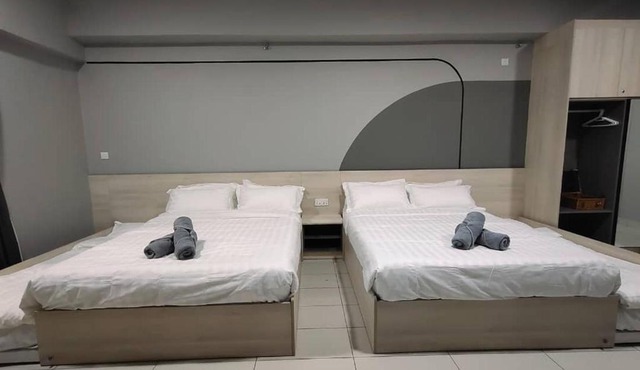 We Stay Studio Room Aeropod Near Airport,KKCity,TgAru Beach-6Pax